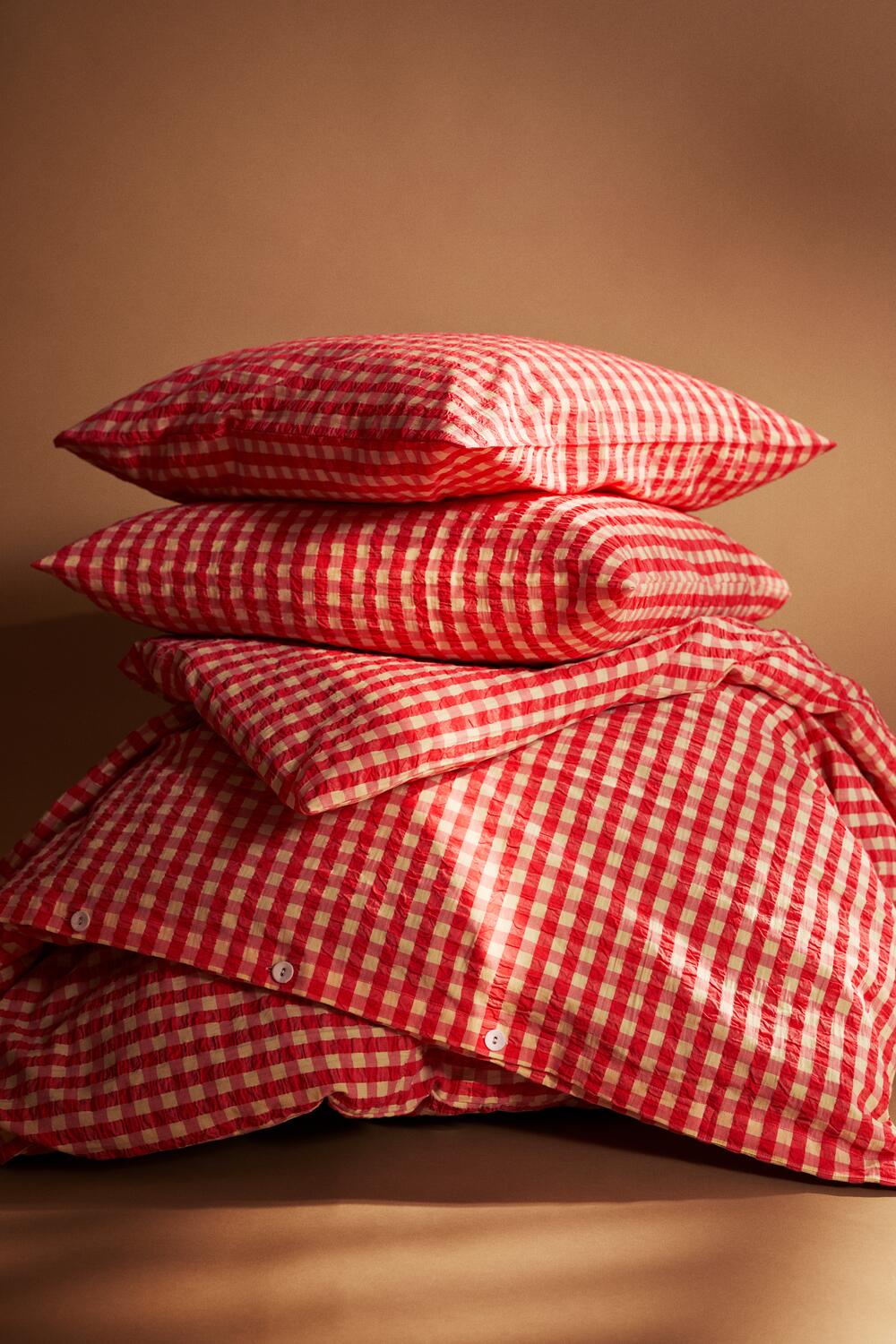 Bæk&Bølge sengetøj - rød/gul